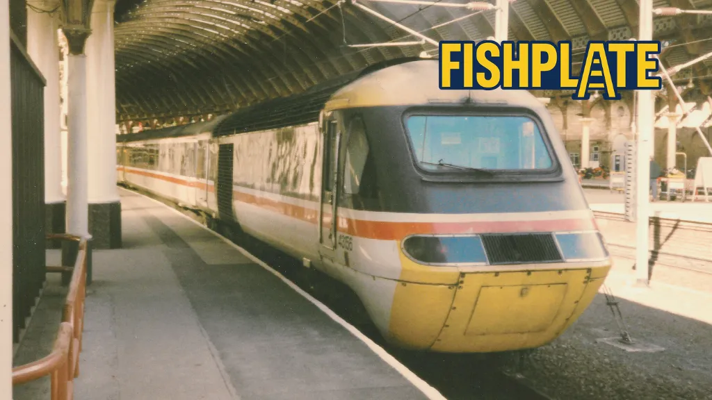 Class 43, 43156 at York mid 90's in Swallow